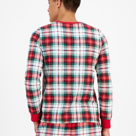 NWT Holiday Lane Men's Winterton Plaid Cotton Matching Family Pajama TOP M - Picture 2 of 2